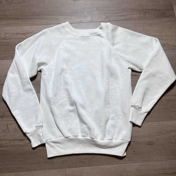 Vintage Sweatshirt by Pannill Sweats Pastel White Crewneck (Medium) Fits Small - Picture 1 of 10